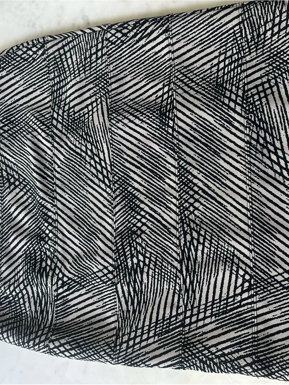 Alfani Black and White Patterned Midi Skirt - Picture 1 of 6